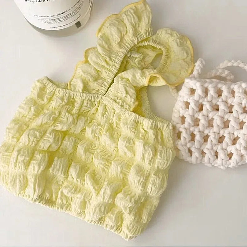 Summer Thin Pet Dog Vest Bubble Strap Small Dog Clothes