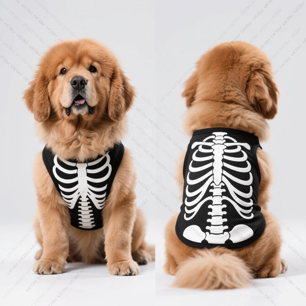 Pet Dog Vest Skeletal Perspective