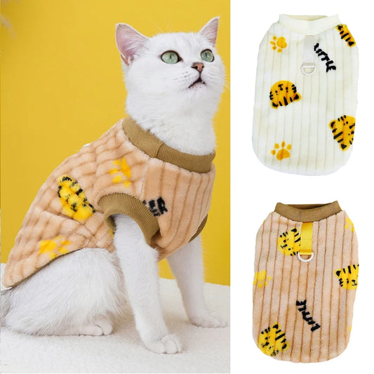Korean Style Sphynx Cat Sweater with Buckle