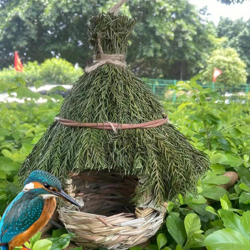 Bird Nest Hand-Woven Natural Grass