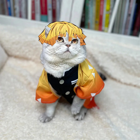 Demon Slayer Zenitsu Pet Cosplay
