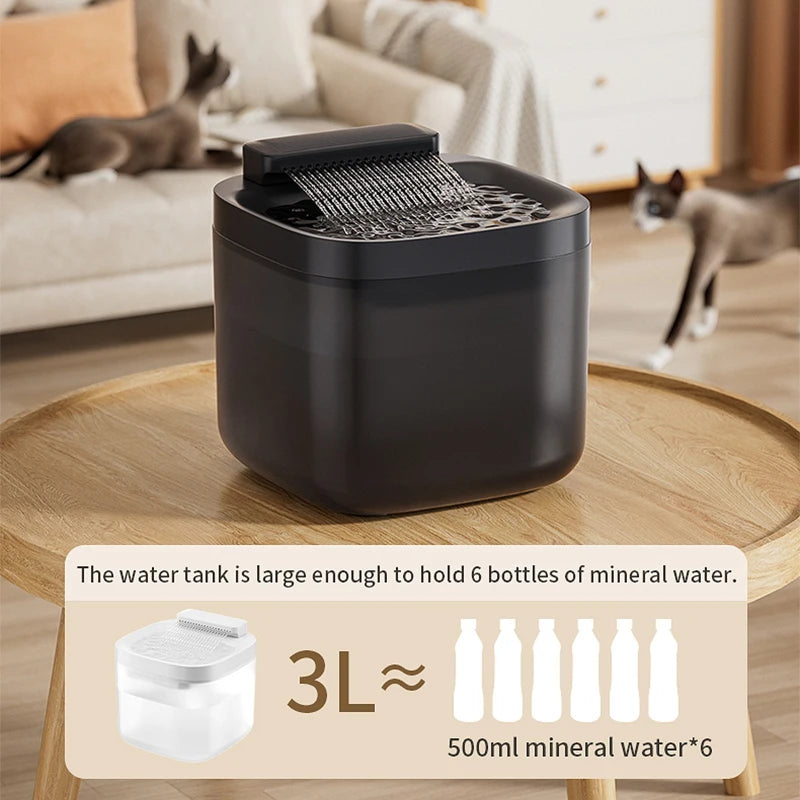 3L USB Pet Water Fountain with Pump & Filter