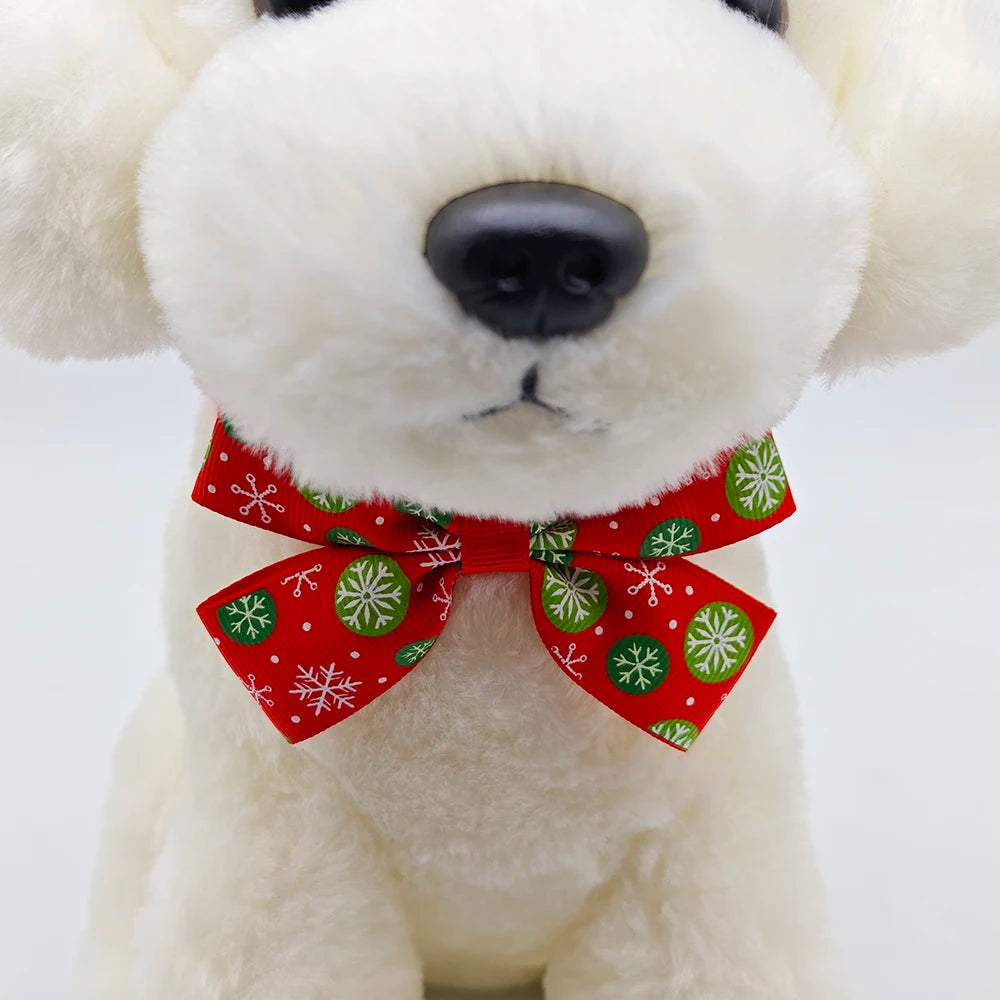 10pcs Pet Christmas Bow Tie