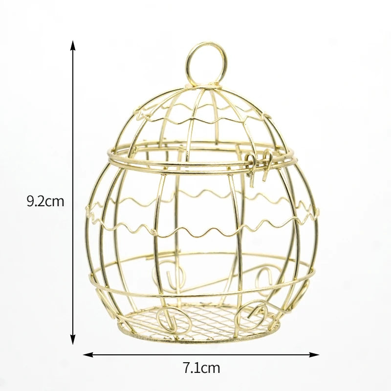 1pcs Gold Bird Cage Outdoor