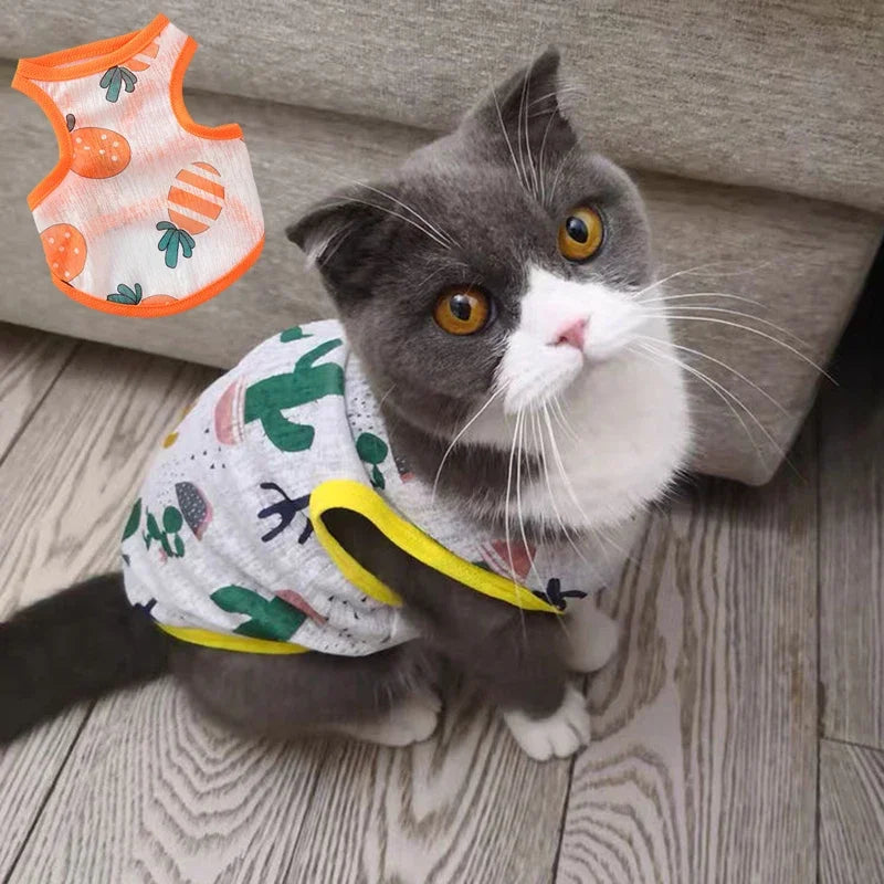 Sunscreen Clothes for Cats Summer