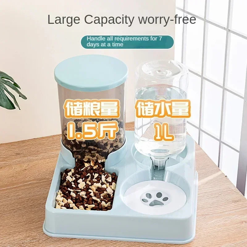 Automatic Cat Feeder Water Dispenser Set,