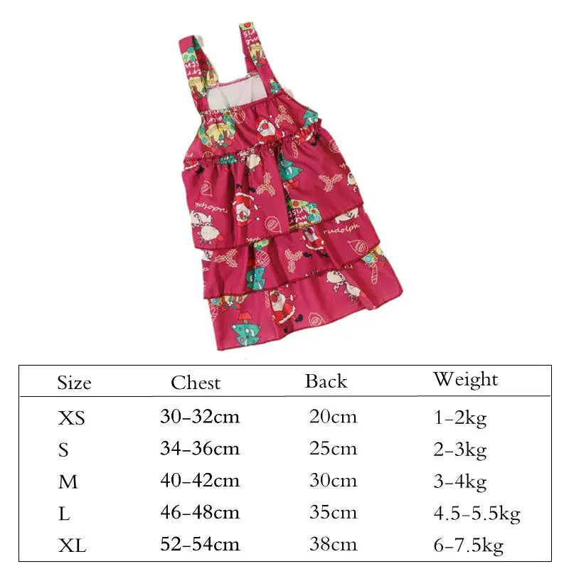 Pet Cat Dress Clothes Christmas