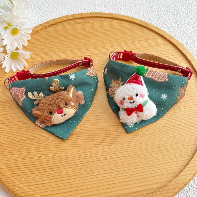 Matching Christmas Dog Scarf & Tree Skirt Set