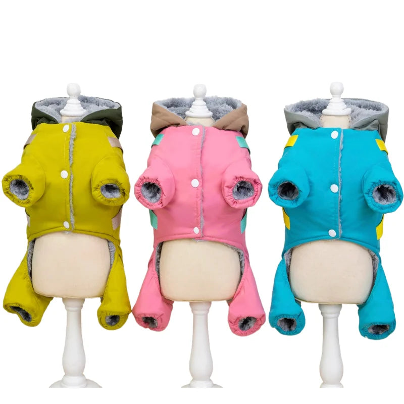 Pet Dog Jumpsuit Jacket With Harness