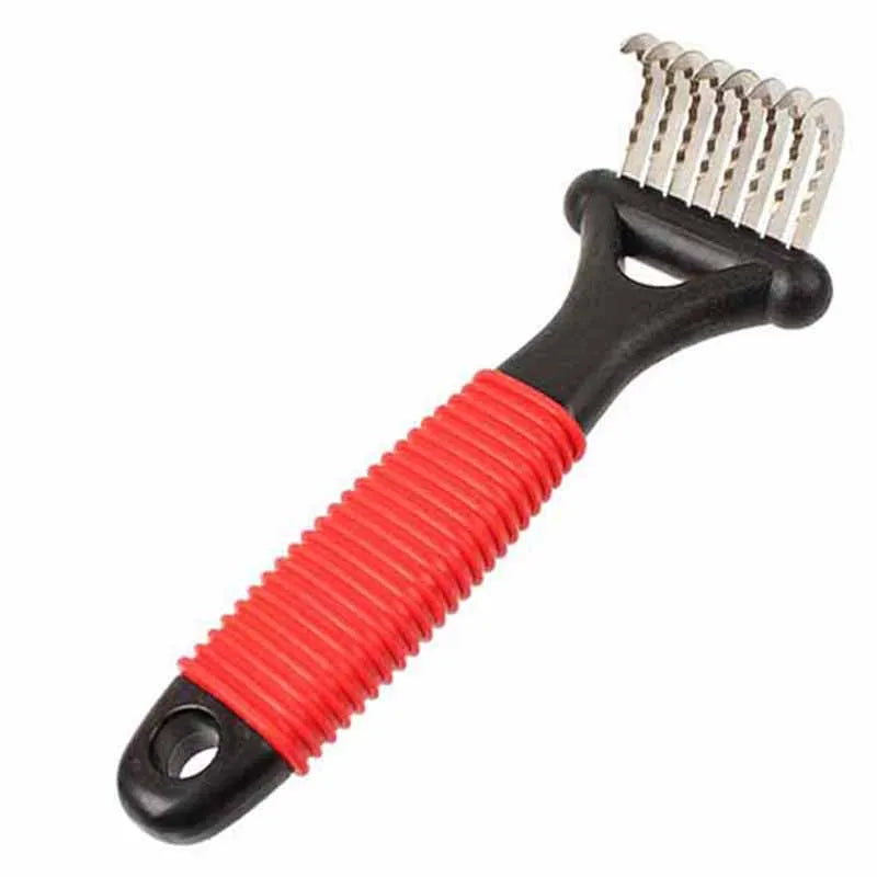 Pet Open Knot Comb Dematting Razor Rake Brush