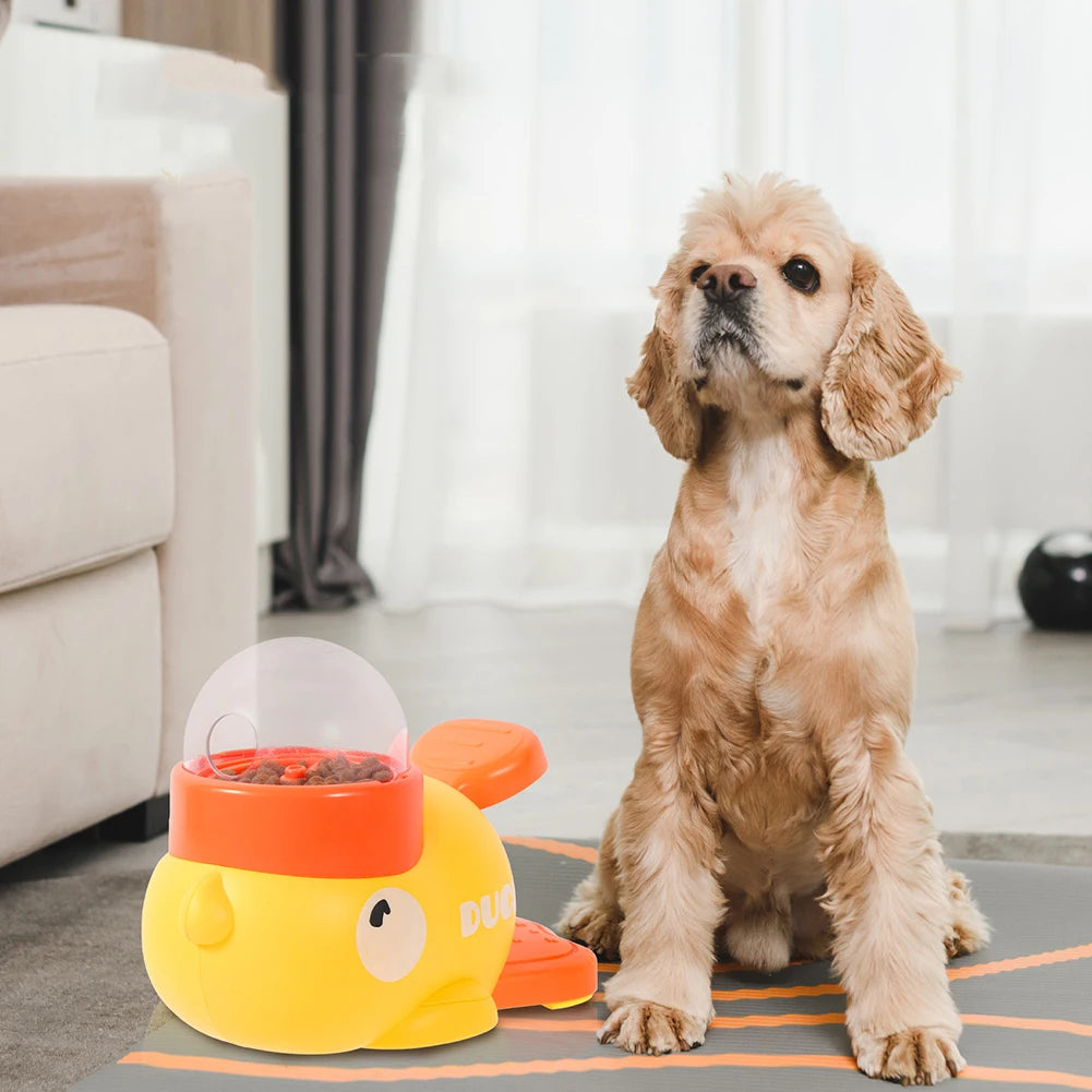 Yellow Duck Pet Automatic Feeder