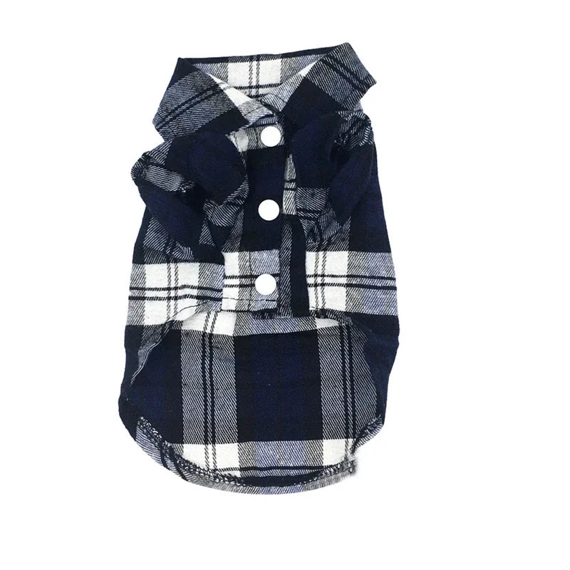 Dog Shirts British Style Plaid