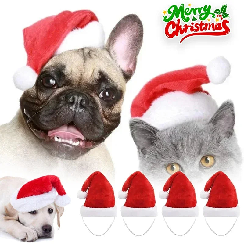 Deluxe Plush Christmas Pet Santa Hat