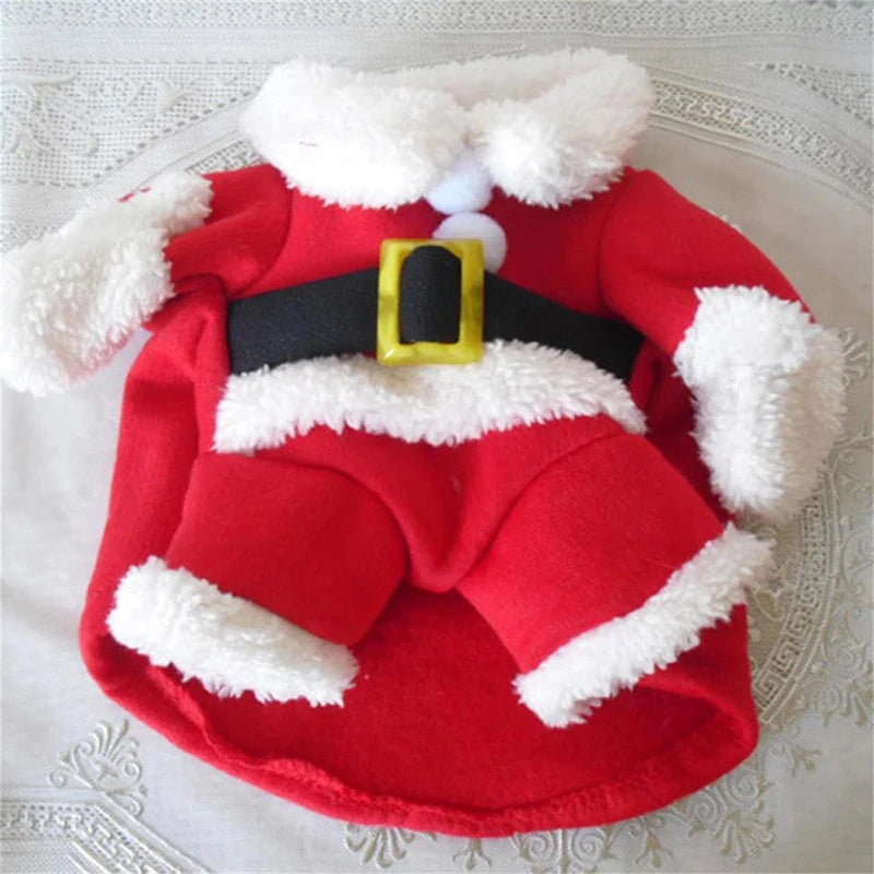 Cute Dog Santa Claus Outfit