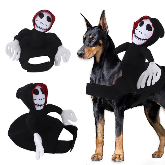 Halloween Death Rider Dog Costume