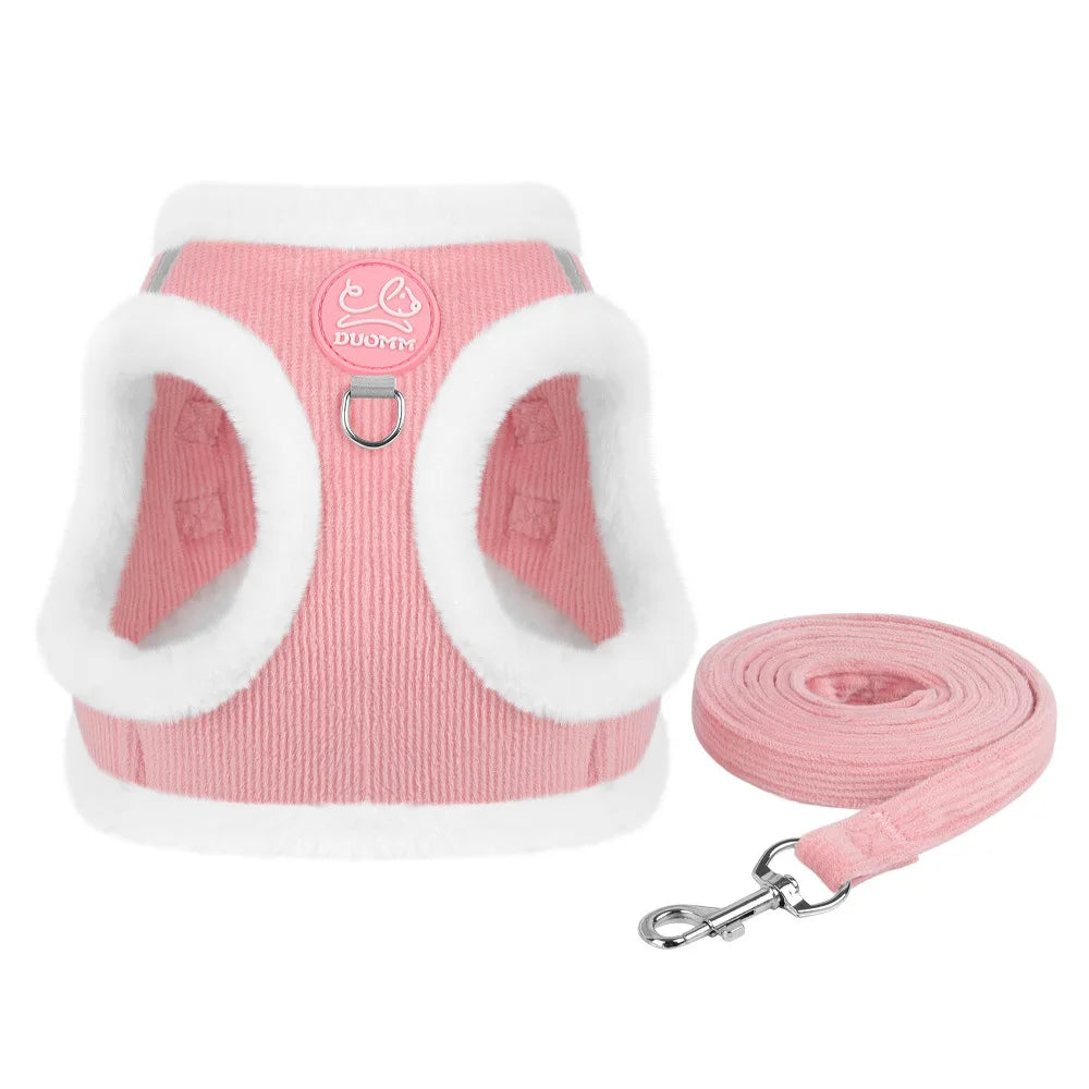 Cat Winter Small Dog Harness Leash