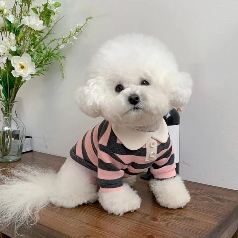 Fashion Pet Dog Striped Shirt