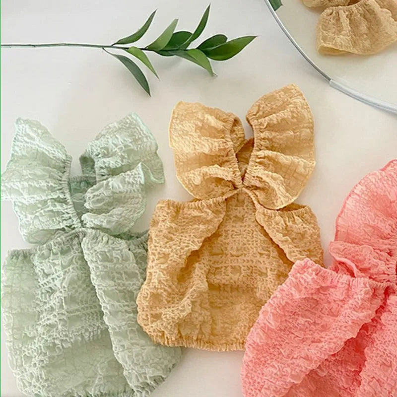 Summer Thin Pet Dog Vest Bubble Strap Small Dog Clothes