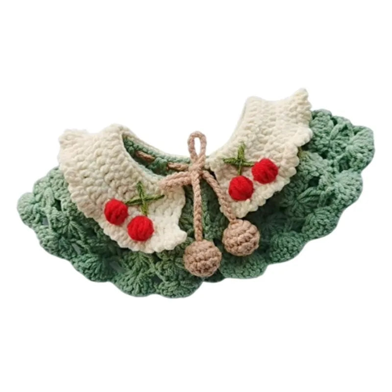 Small Pet Collar Knitted
