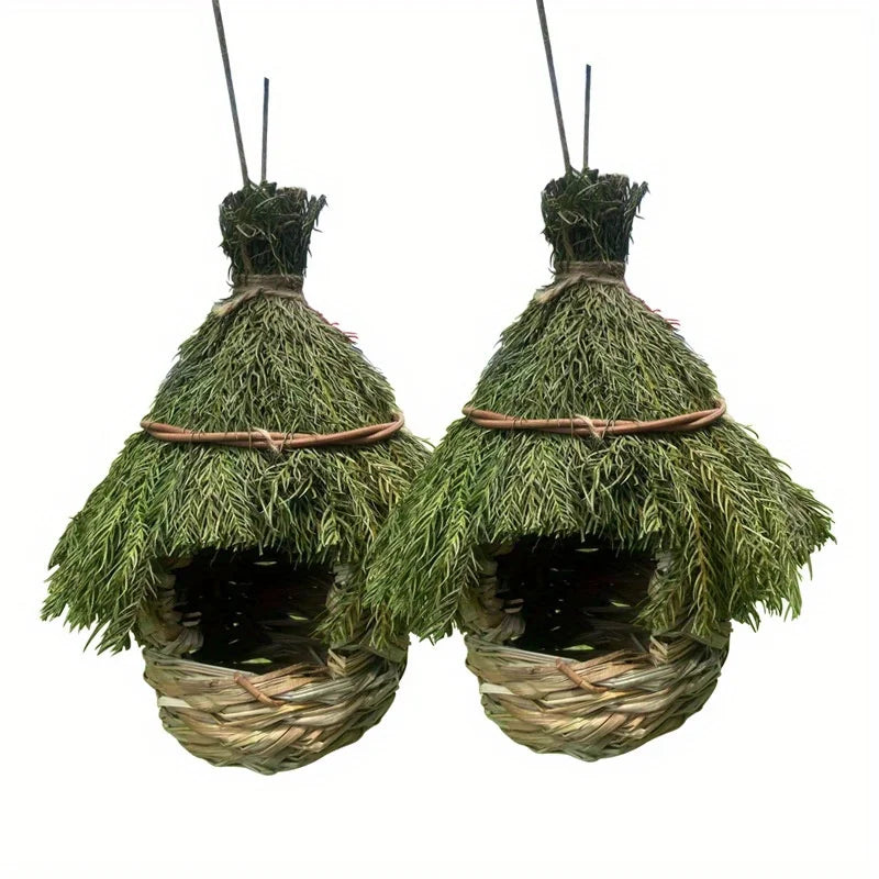 Bird Nest Hand-Woven Natural Grass