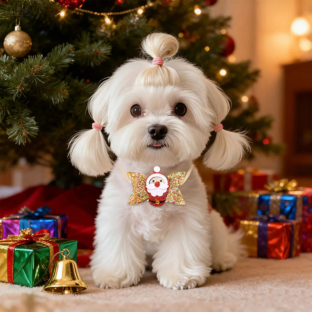 5/10PCS Cute Dog Bowtie