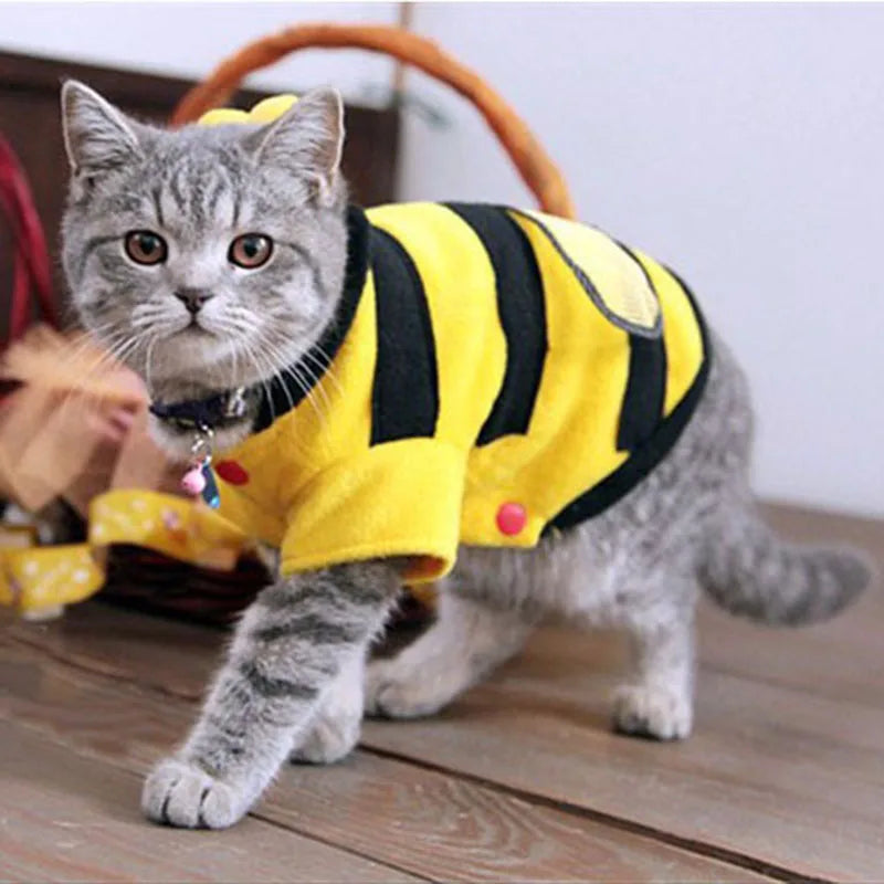 Cute Dog Cat Pet Clothes Bees
