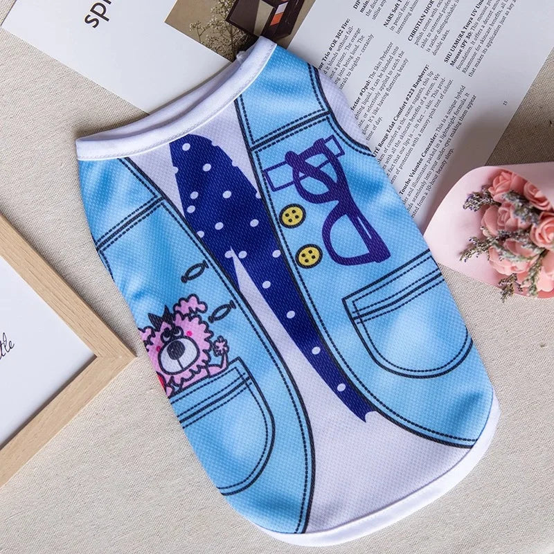 Sweet Print Sphynx Cat Clothes