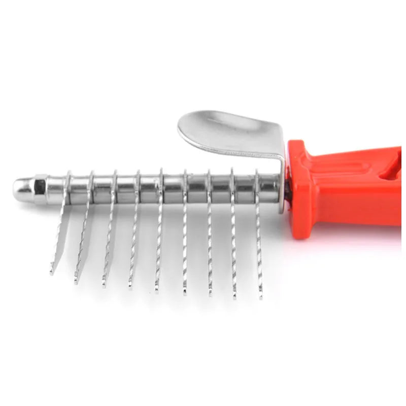 Pet Open Knot Comb Dematting Razor Rake Brush