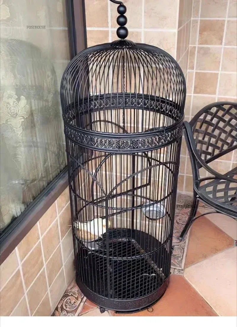 Extra Large iron Cylindrical Bird Cages