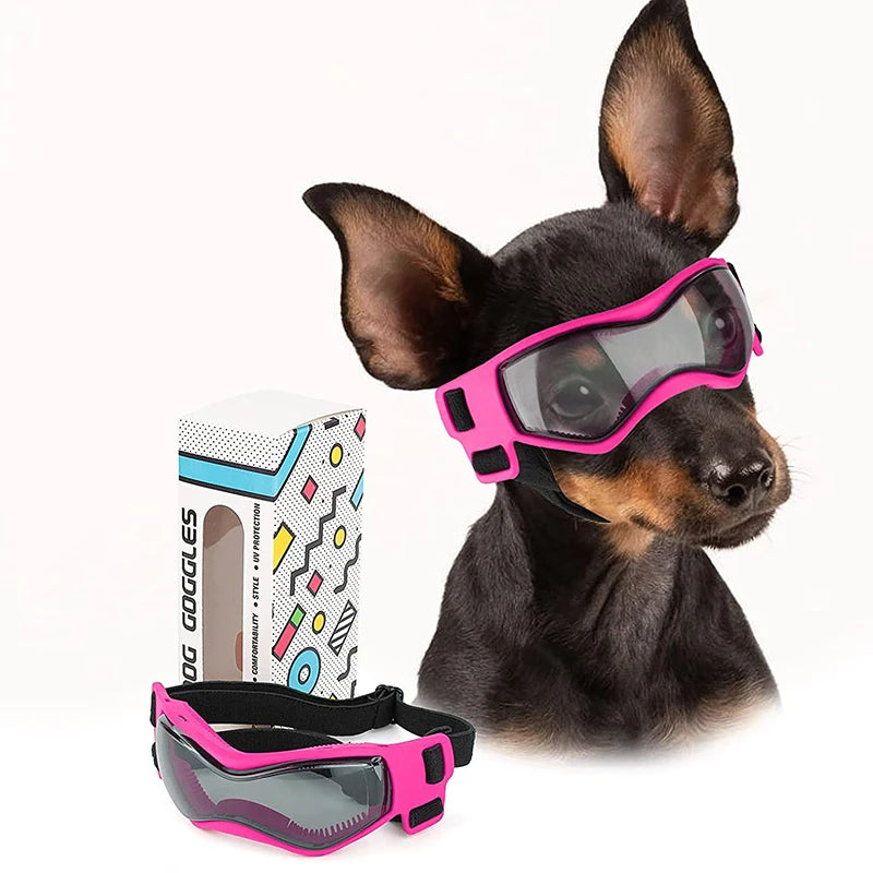 Dog Sunglasses Soft Adjustable UV Protection Pet Goggles