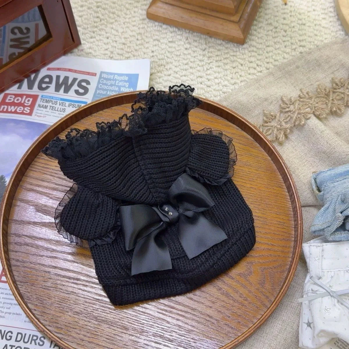 Pet Autumn/Winter Hooded Bear Sweater