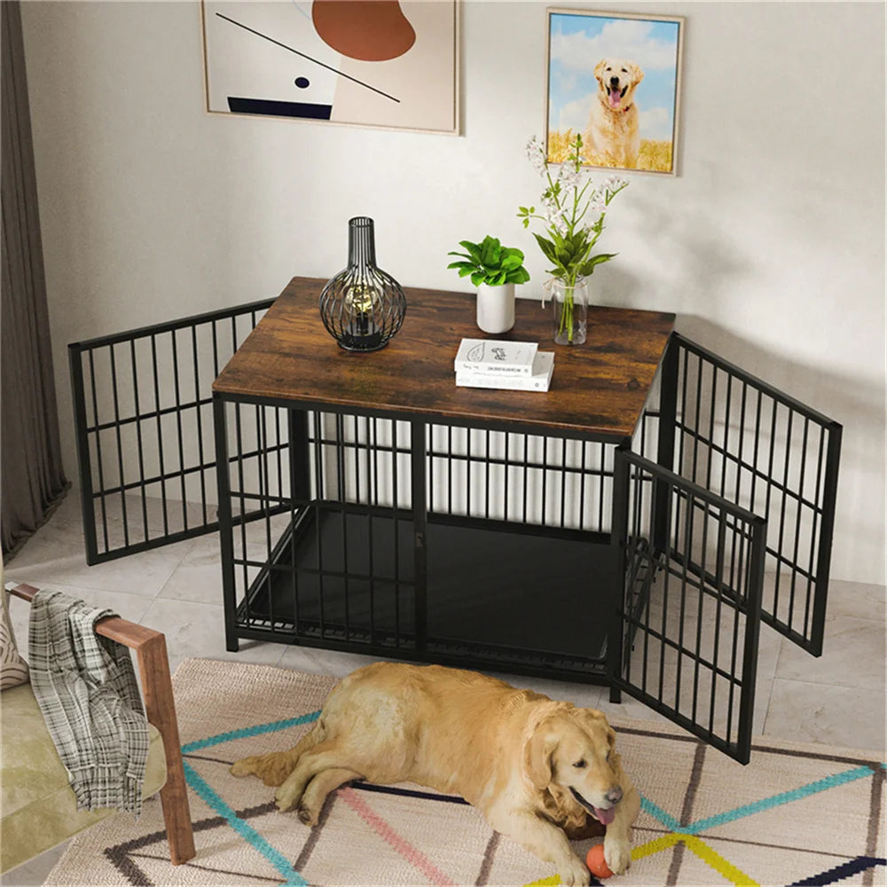 Large Wooden Dog Crate