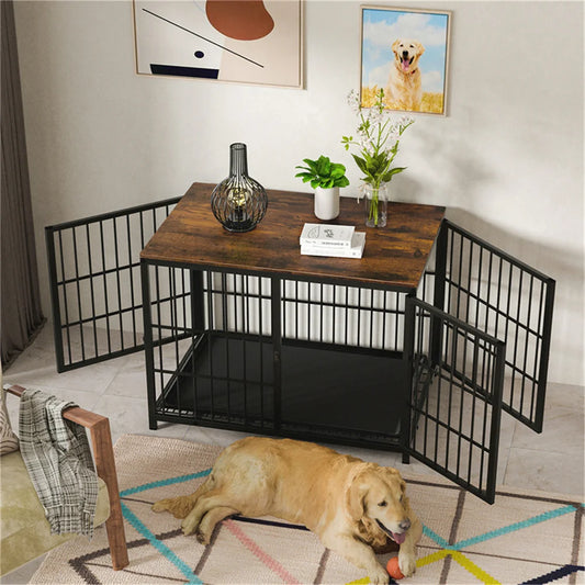 Large Wooden Dog Crate