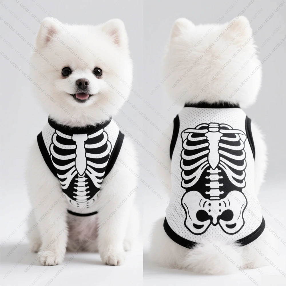Pet Dog Vest Skeletal Perspective