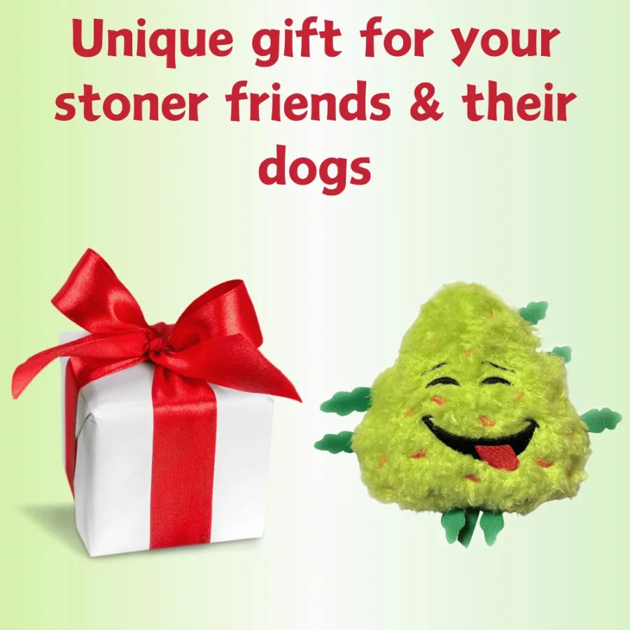 Funny Squeaky Weed Dog Toy