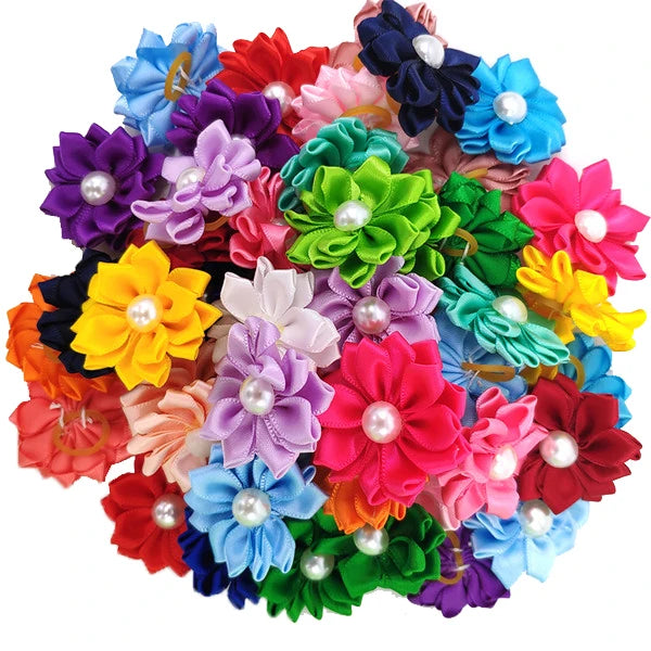 20pcs/lot Pet Dog Cat Hair Bows