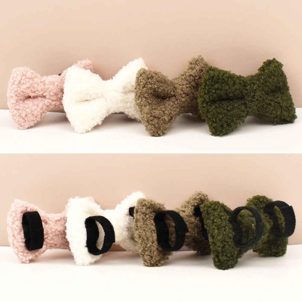 Teddy fur cat collar