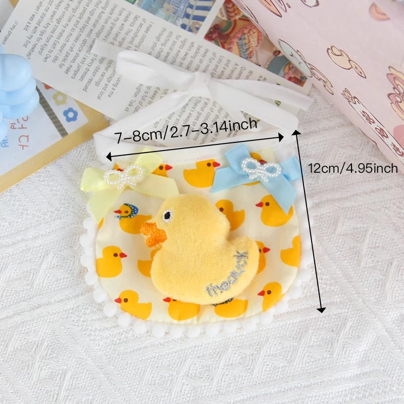 1pc Pet Cat Bib Little Yellow Duck Pet Scarf