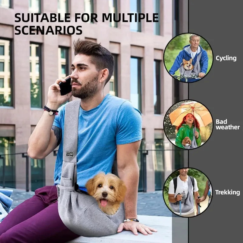 Cotton Comfortable Dog Crossbody Shoulder Bag