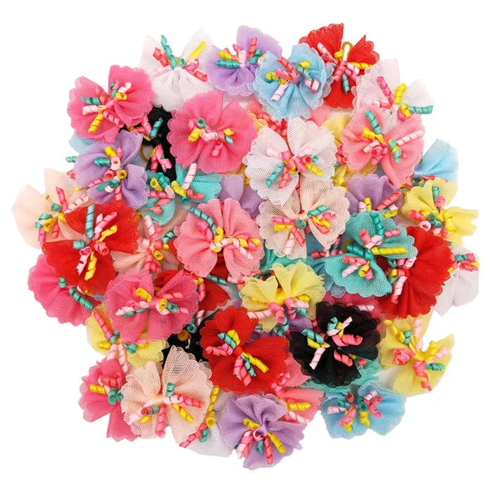 20pcs/lot Pet Dog Cat Hair Bows