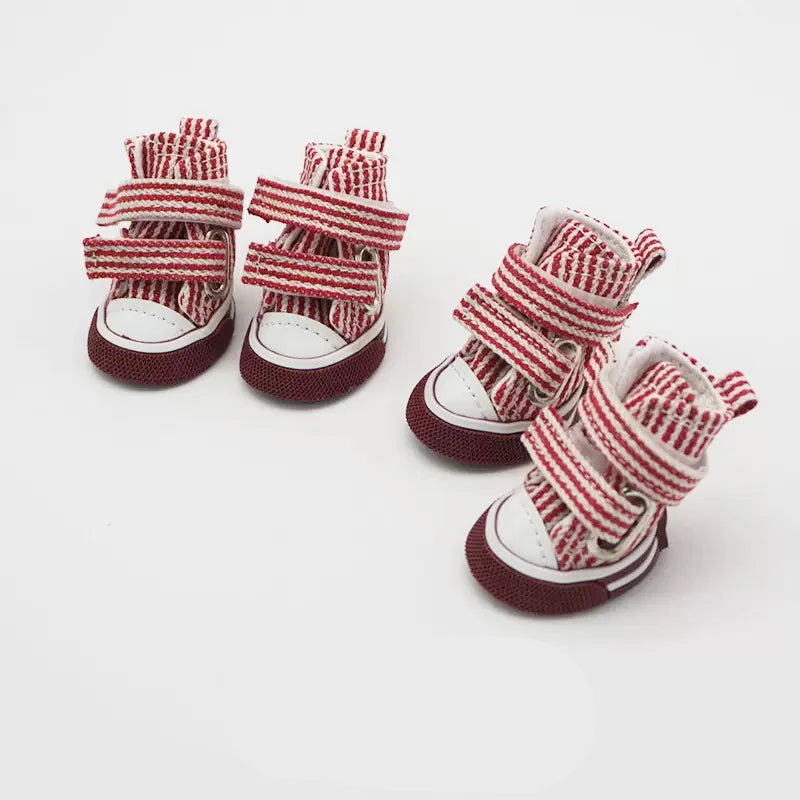 4 Pcs Puppy Pet Dog Anti-slip Shoes