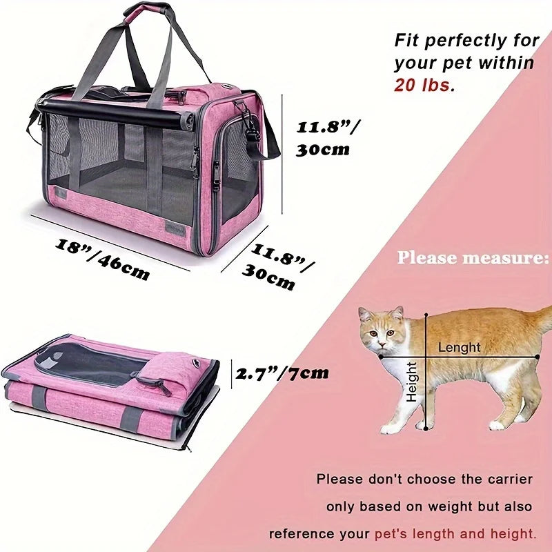 Pet Carrier for Large and Medium Cats