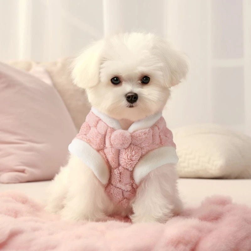 Dog Clothes Fleece Lined Thermal Vest