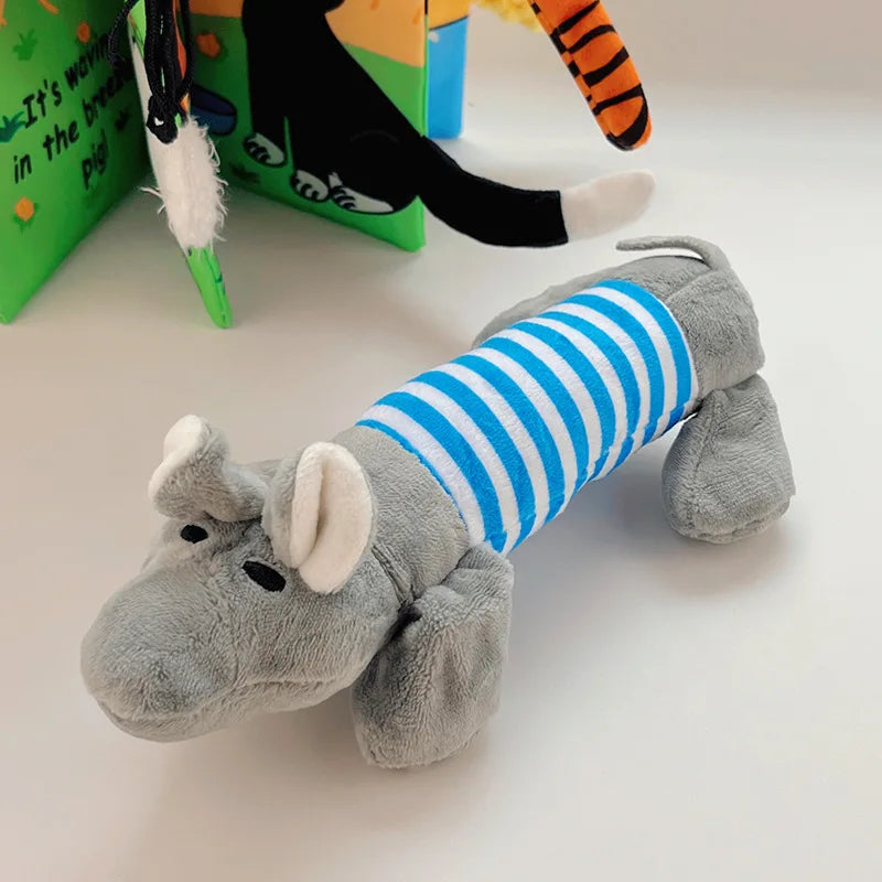 Dog Cat Fleece Toys Elephant Duck Pig Chicken