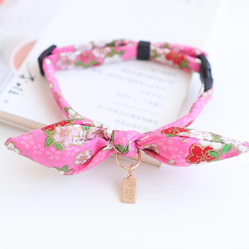 Cute Japanese Print Pet Dog Collars