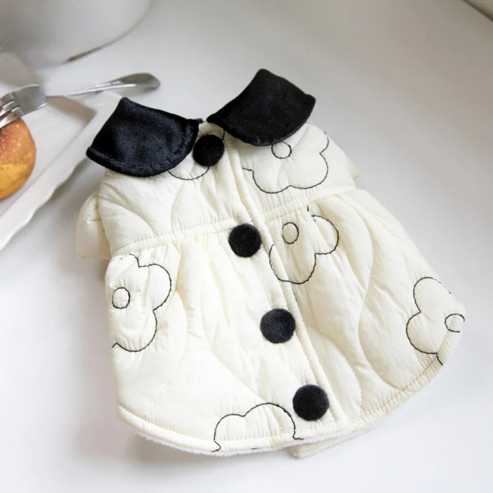 Autumn Winter Pet Plush Lapel Coat