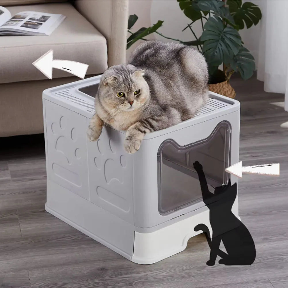 Foldable Litter Box: Drawer Scooper