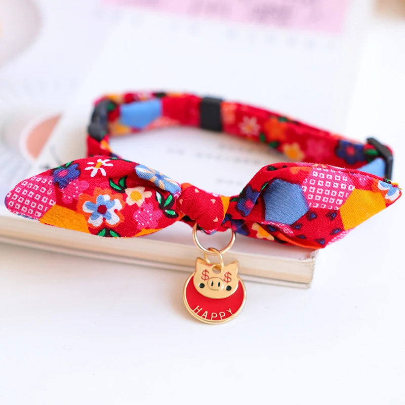 Cute Japanese Print Pet Dog Collars