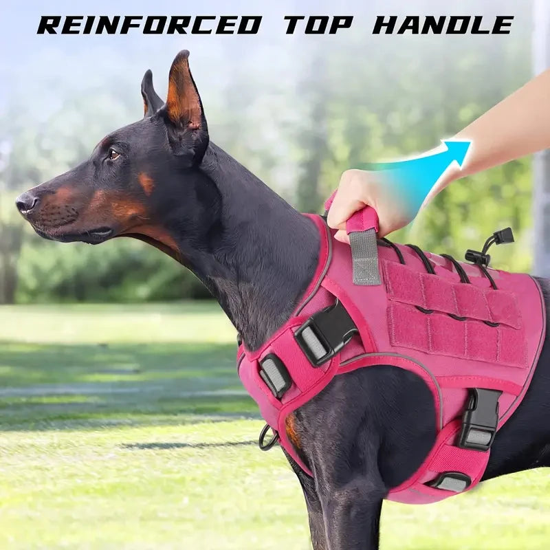 Adjustable No-Pull Tactical Dog Harness with Handle