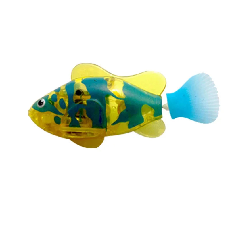 Pet Cat Toy LED Interactive Swimming Robot Fish